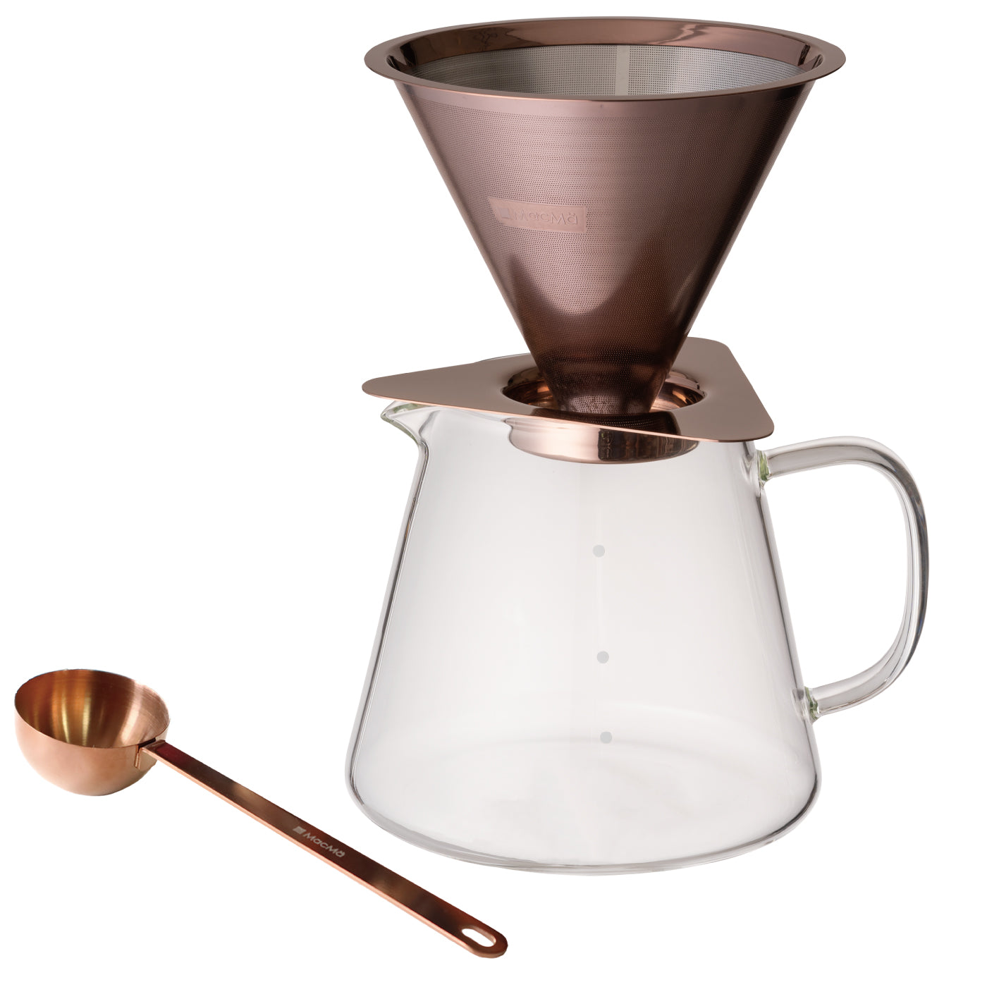 カフェメタルクワトロ&コーヒーポットスプーン付(全2色)