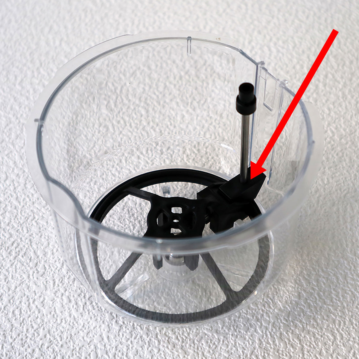 フレームにシャフトを差し込んだ状態